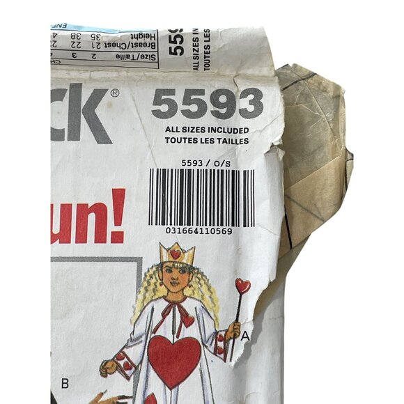 90s Butterick 5593 Costume Sewing Pattern All Sizes Children Boys Girls 1991 CUT - Picture 2 of 6